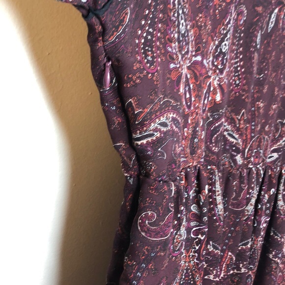 Burgundy Paisley Forever21 Midi Dress - Picture 8 of 8
